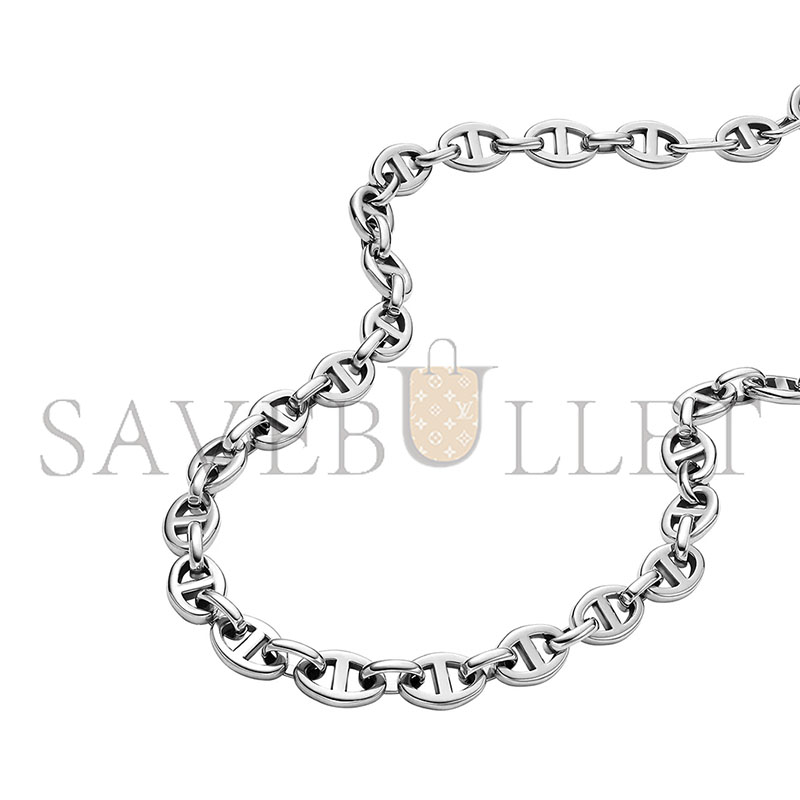 H**mes d-link stainless steel chain necklace